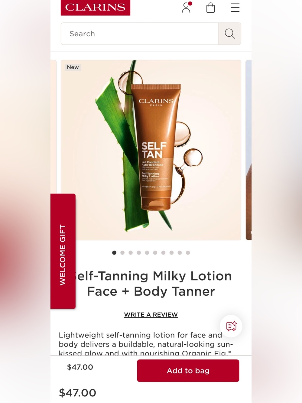 Clarins Self Tan Milky Lotion - Bronze Brown